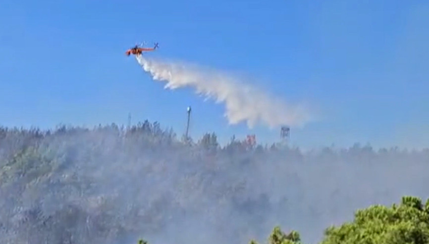 Antalya’nın Gazipaşa ilçesinde orman yangını