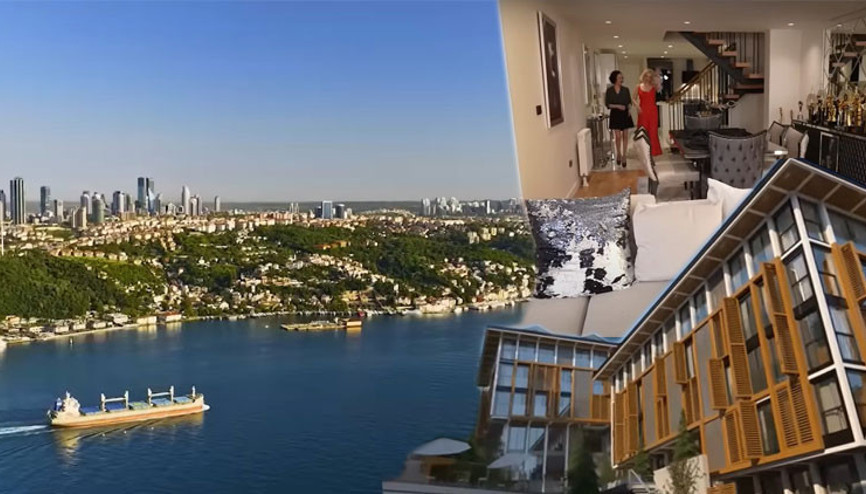 İstanbul ayaklarının altında... Ünlü popçu eşi ile bu evde yaşıyor