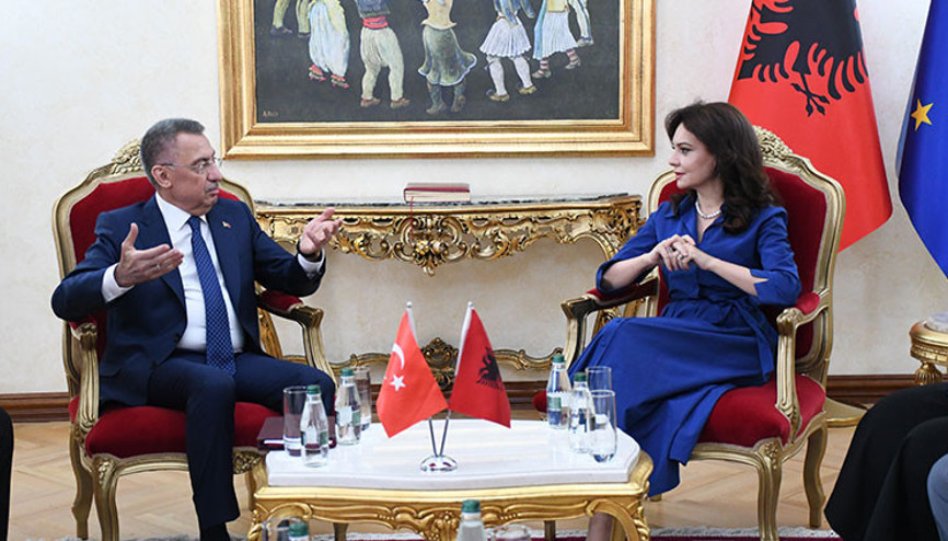 TBMM Dışişleri Komisyonu Başkanı Oktay, Arnavutluk Meclis Başkanı ile görüştü