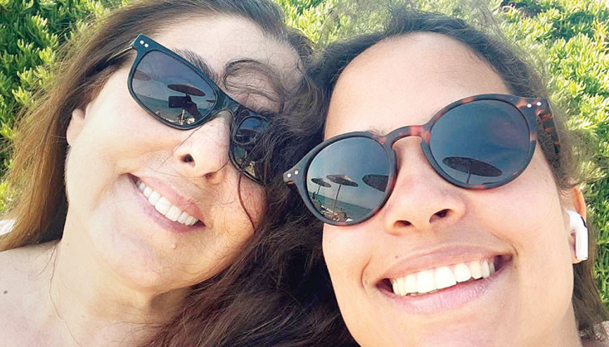 Anne-kızın tatil keyfi