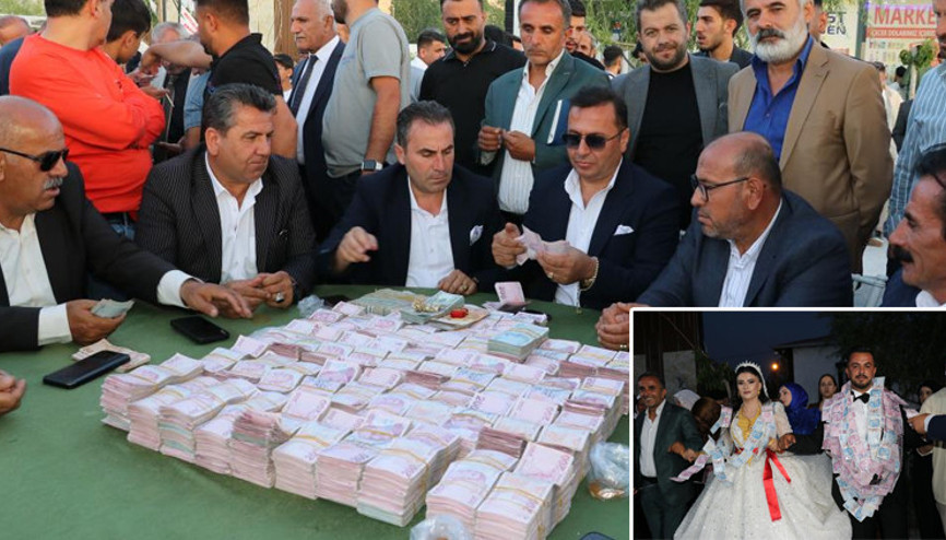 14 kişi saya saya bitiremedi Vandaki düğünde milyonlar havada uçtu