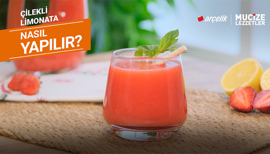 Çilekli limonata nasıl yapılır | Mucize Lezzetler