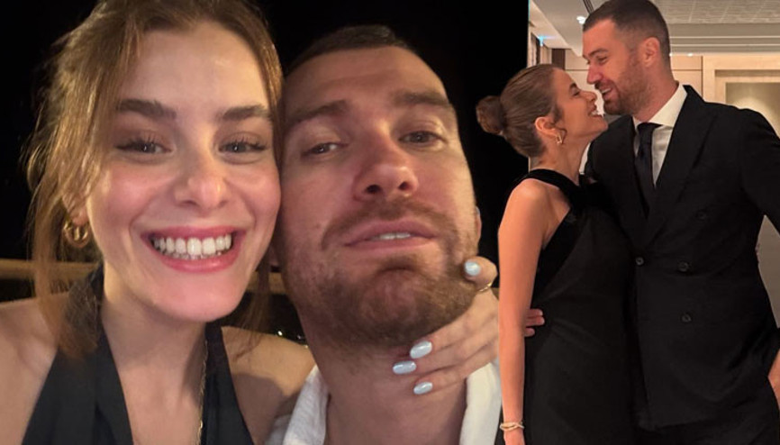 Ünlü çiftten romantik kutlama... 2 yıl seninle