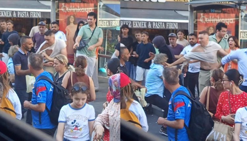 İETT otobüsünde yumruklu kavga, o anlar kamerada