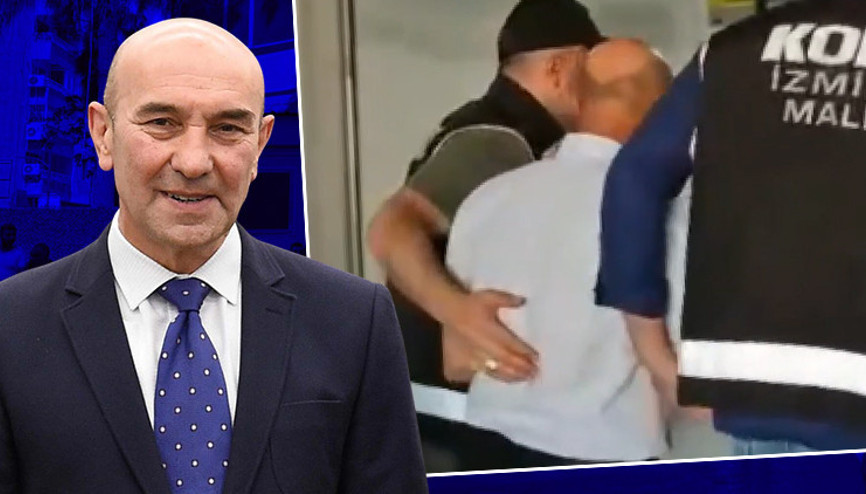 İzmir Büyükşehir Belediyesine yolsuzluk operasyonunda Tunç Soyerin görüntüsü ortaya çıktı