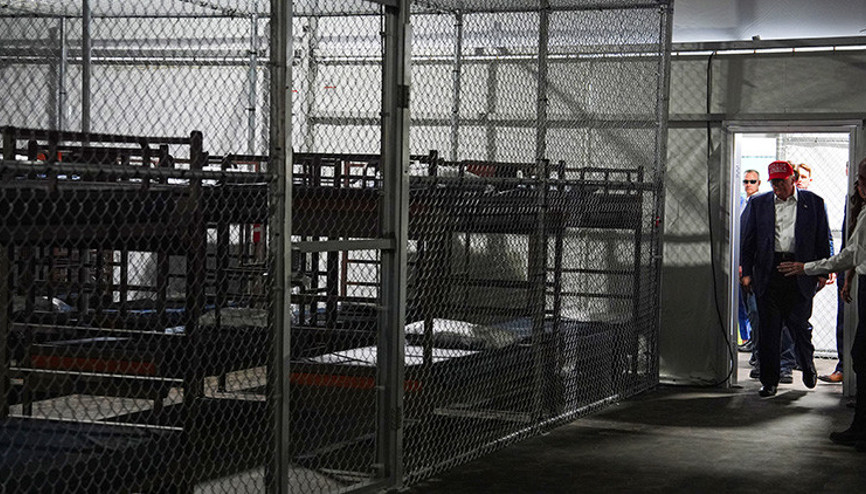 Trumpın yeni Alcatrazı: Bizzat kendisi denetledi... Timsahlarla ve piton yılanlarıyla çevrili