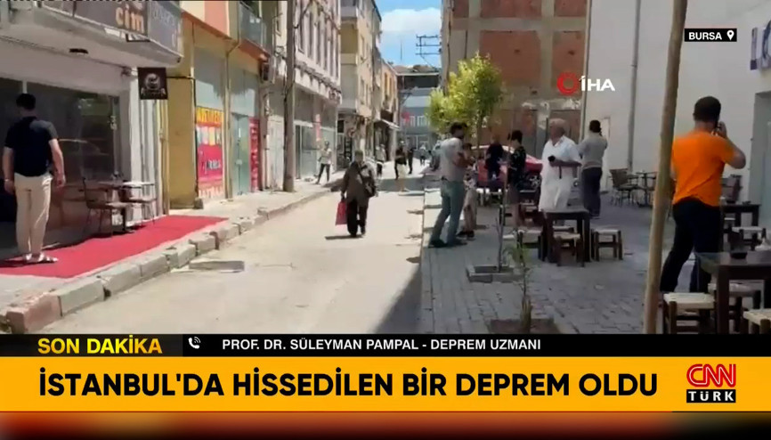 Bursada deprem İstanbulda da hissedildi