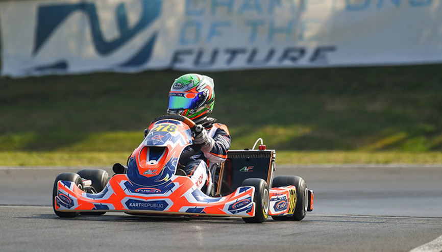 Alp Aksoy, WSK European Series için pistte Alp Aksoy, WSK European Series için pistte
