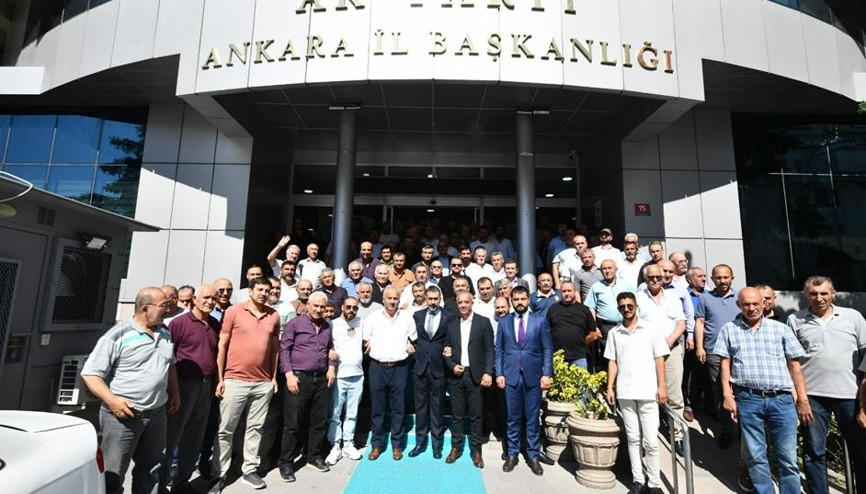 Dolmuşçulardan teşekkür ziyareti