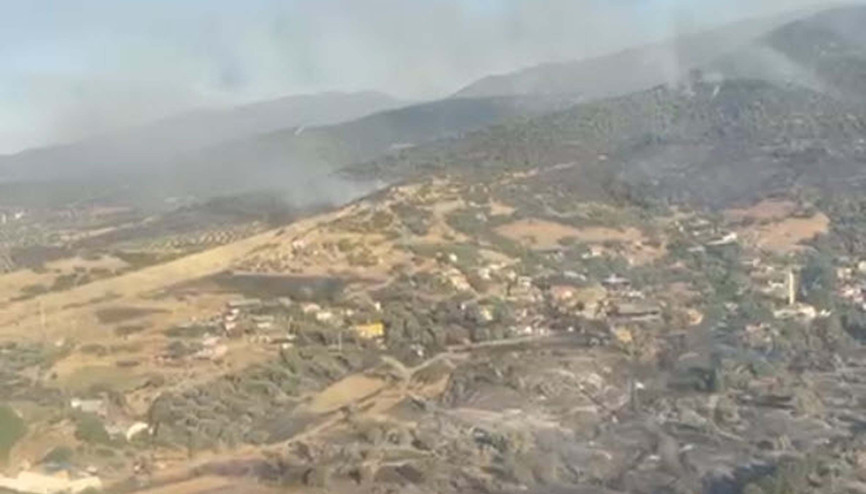 İzmir Ödemişteki orman yangını 3üncü gününde