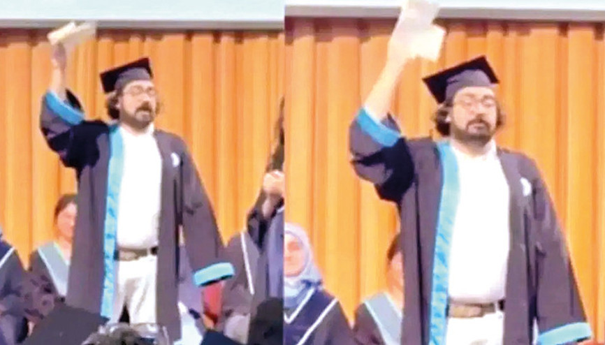 Diplomasını yırtan öğrenciye soruşturma