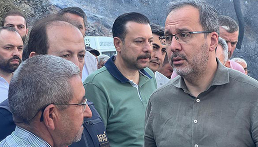 Kasapoğlu, yangın bölgesi Ödemişte incelemelerde bulundu