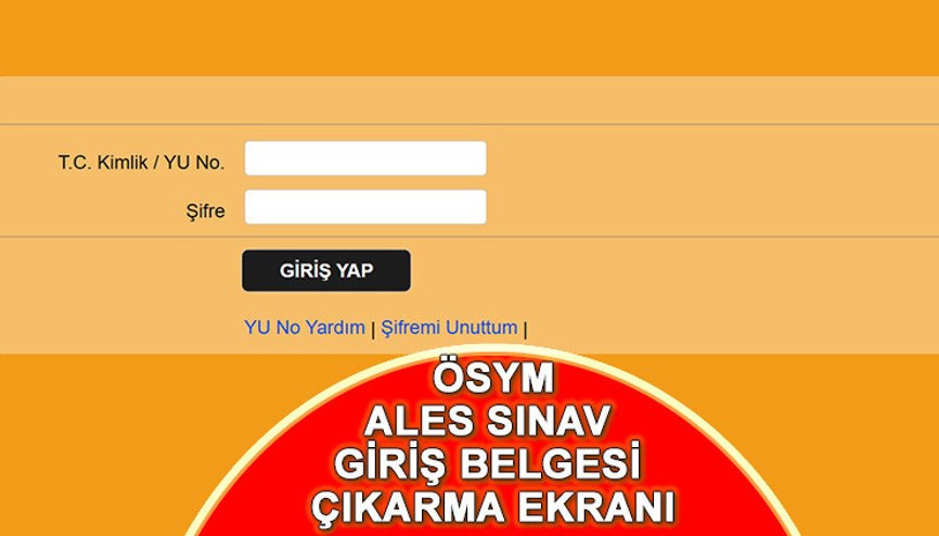 ALES SINAV GİRİŞ BELGESİ ÇIKAR 2025 ALES-2 sınav giriş belgesi çıkarma ekranı: ÖSYM AİS için tıklayın ALES SINAV GİRİŞ BELGESİ ÇIKAR 2025 ALES-2 sınav giriş belgesi çıkarma ekranı: ÖSYM AİS için tıklayın