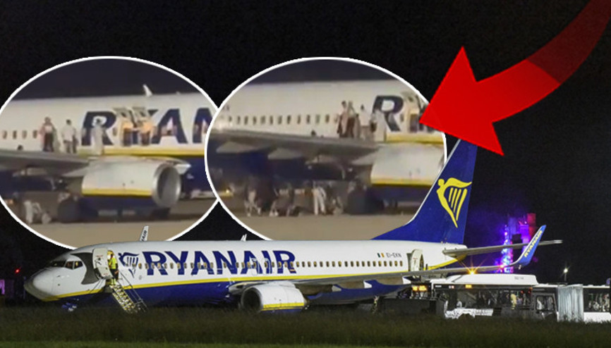 Ryanair uçağında panik dolu anlar: Yangın alarmı devreye girdi Yolcular kanattan atlayarak kaçtı