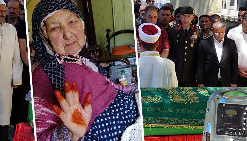 Oğlu 1992de şehit olmuştu... Hayatını kaybeden annenin vasiyeti askerler tarafından yerine getirildi