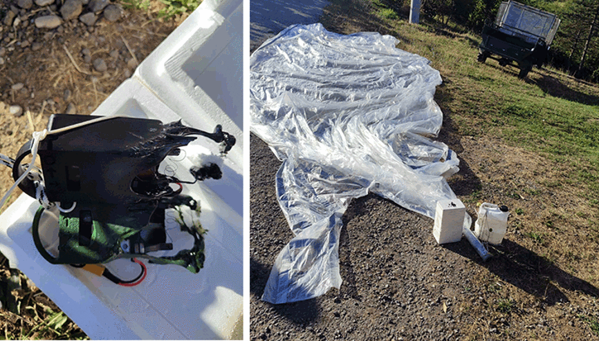 Gökyüzünden düşen nesne merak konusu oldu: Meteoroloji balonu çıktı