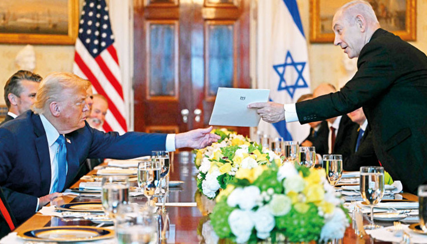 Beyaz Saray’da Nobel tiyatrosu Netanyahu, Trumpı barış ödülüne aday gösterdi
