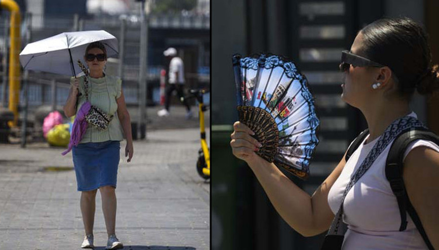 İstanbulda sıcak havadan bunalan sahil ve parklara koştu