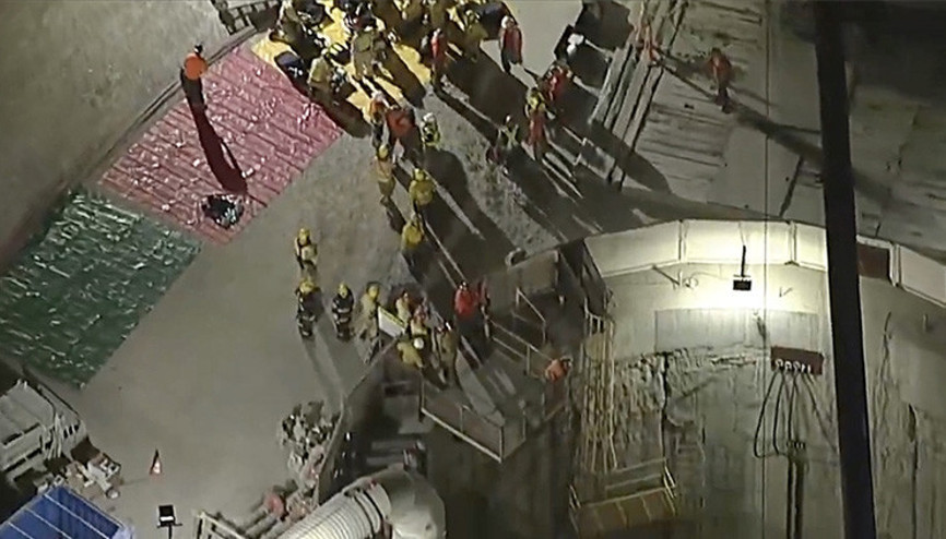 ABDde tünel inşaatı çöktü