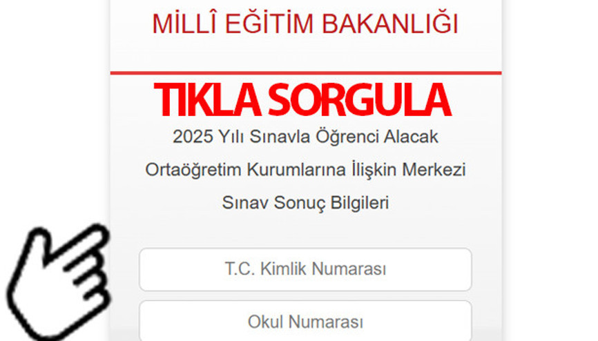 LGS SONUÇLARI AÇIKLANDI 2025 (MEB VE E-DEVLET TC İLE SONUÇ SORGULAMA EKRANI): 2025 Liselere Geçiş Sınavı (LGS) sonuçları MEB.GOV.TR üzerinden duyuruldu LGS sonuçları nereden öğrenilir