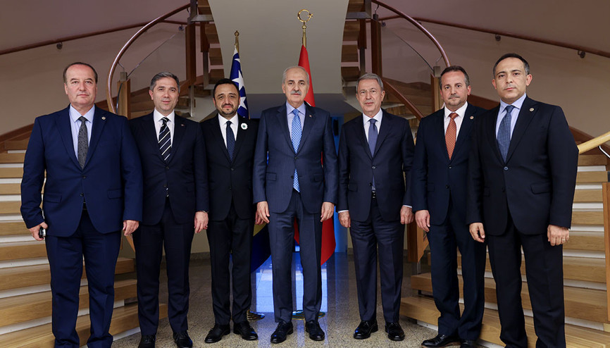 TBMM Başkanı Kurtulmuş, Türkiyenin Saraybosna Büyükelçiliğini ziyaret etti