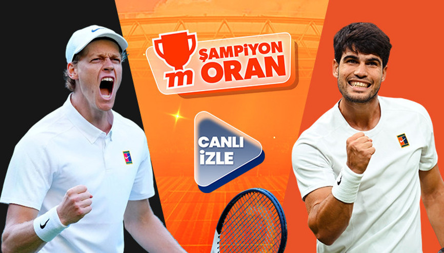 Jannik Sinner ve Carlos Alcaraz Wimbledon tek erkekler finalinde karşı karşıya Karşılaşmanın heyecanı Şampiyon Oranlar, Canlı Yayın ve Canlı Sohbet ile Mislide