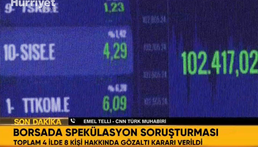 Borsa İstanbulda manipülasyon soruşturması 8 gözaltı kararı