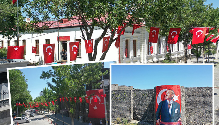 Terörsüz Türkiyeye destek: Bütün kent bayraklarla donatıldı