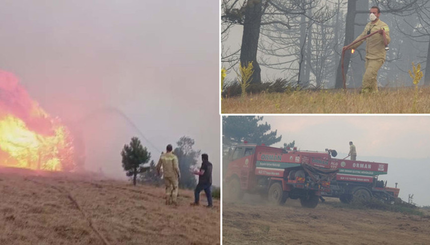 Konyadaki orman yangını ikinci gününde: 1 gözaltı