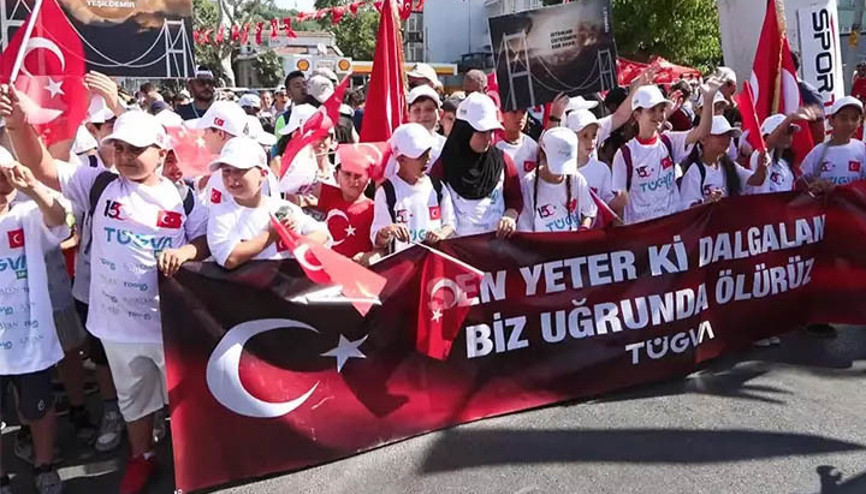 15 Temmuz Şehitlerini 5. Vatan Koşusuna katılarak andılar