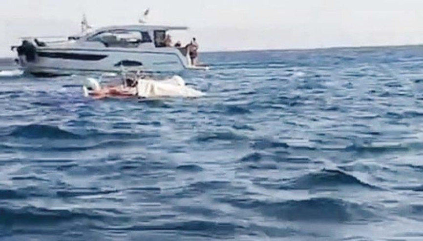 Motoryat tekneyi batırdı