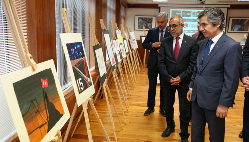Birleşik Krallık’ta 15 Temmuz Demokrasi ve Millî Birlik Günü çocukların eserleriyle anıldı