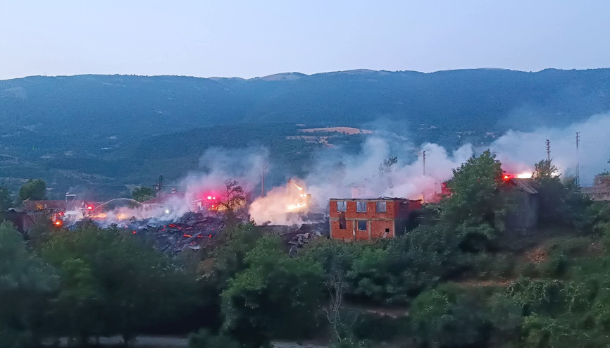 Boluda bir köy gece yarısı dehşeti yaşadı
