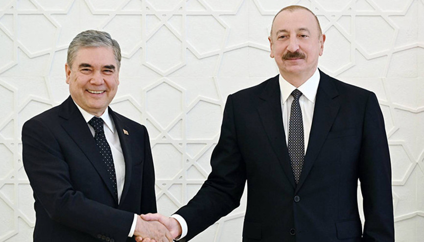 Aliyev ve Türkmenistan lideri Berdimuhammedov görüştü Kardeşlik, dostane komşuluk ve iş birliği mesajı