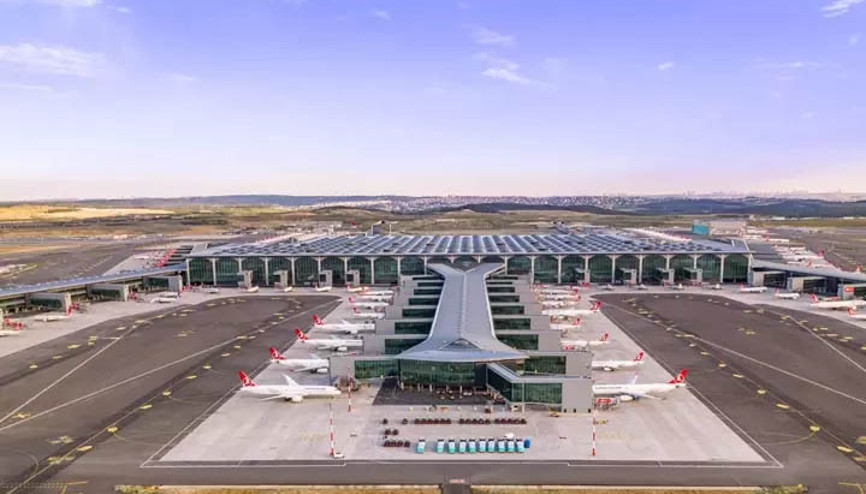 İstanbul Havalimanındaki üçlü pist uygulamasıyla bir saatte 81 uçak havalandı İstanbul Havalimanındaki üçlü pist uygulamasıyla bir saatte 81 uçak havalandı