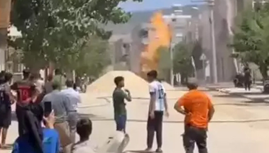 Kiliste doğalgaz borusu patladı Mahalleli büyük panik yaşadı