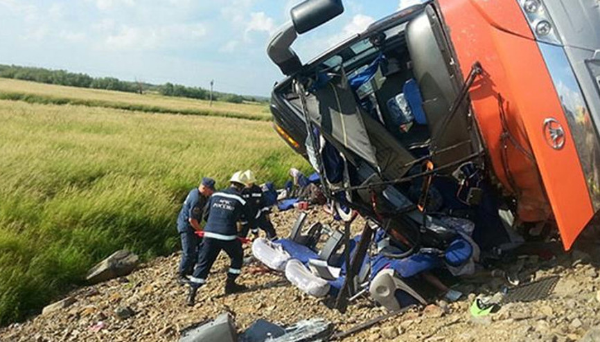 Rusyada maden işçilerini taşıyan otobüs kaza yaptı: 13 kişi öldü