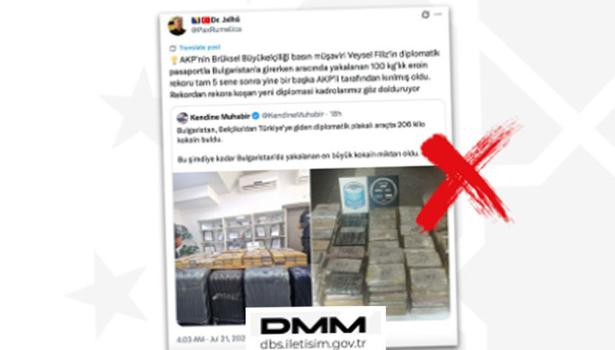 Dezenformasyonla Mücadele Merkezinden Türk diplomasisine yönelik iftira kampanyasına sert yanıt Dezenformasyonla Mücadele Merkezinden Türk diplomasisine yönelik iftira kampanyasına sert yanıt