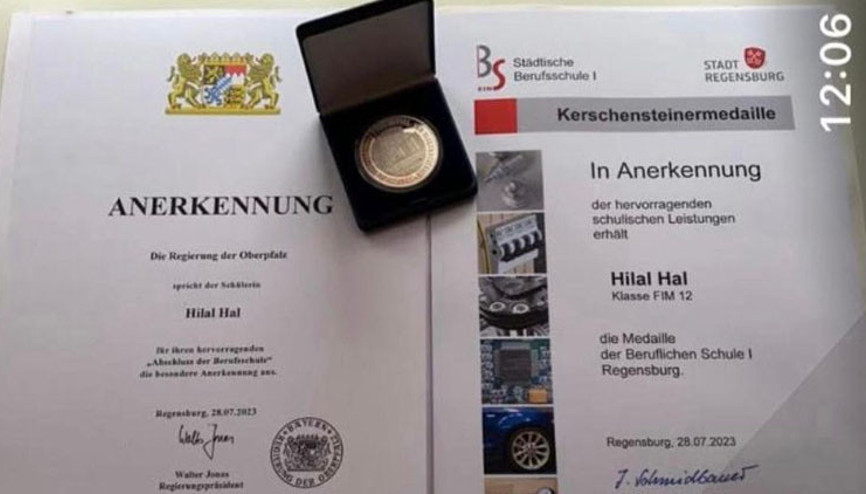 Hilal Hal’e Almanya’dan Büyük Onur: Kerscheinsteiner Madalyası