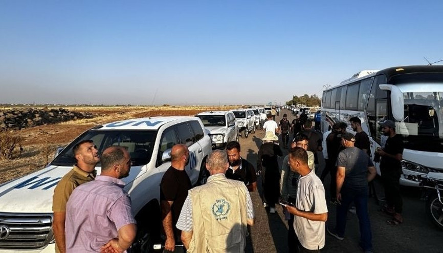 Süveydada Bedevi aileleri tahliye ediliyor