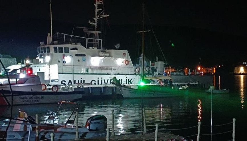 Foçada teknede feci olay