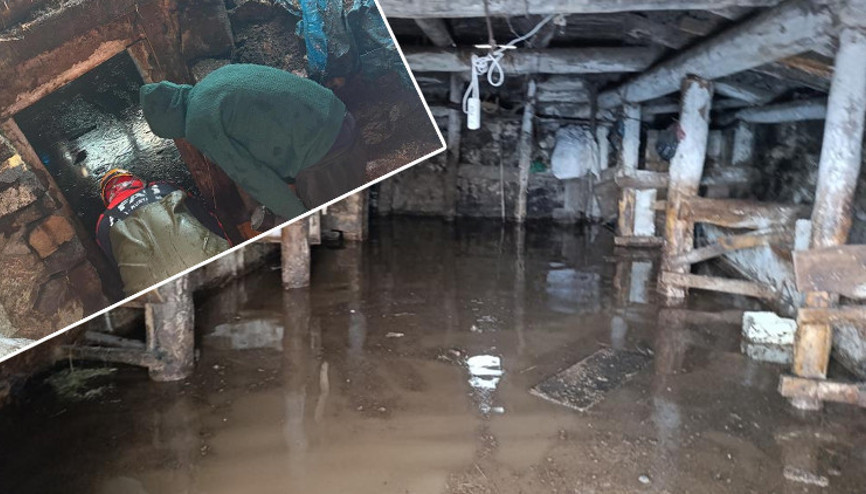 Ardahanda sağanak sele dönüştü Dere taştı, evleri su bastı