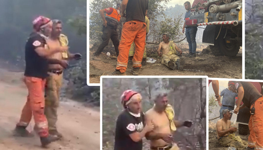 Eskişehirdeki orman yangınında dün yaralanan orman işçisi yoğun bakıma alındı