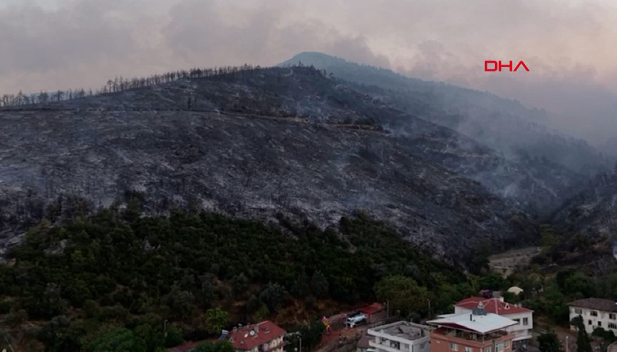 Bursadaki orman yangınlarının boyutu, gün ağarınca ortaya çıktı