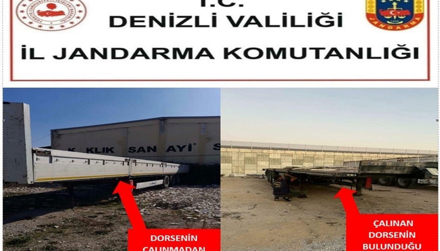 Denizliden çalınan TIR dorsesi Konyada bulundu; 1 tutuklama Denizliden çalınan TIR dorsesi Konyada bulundu; 1 tutuklama
