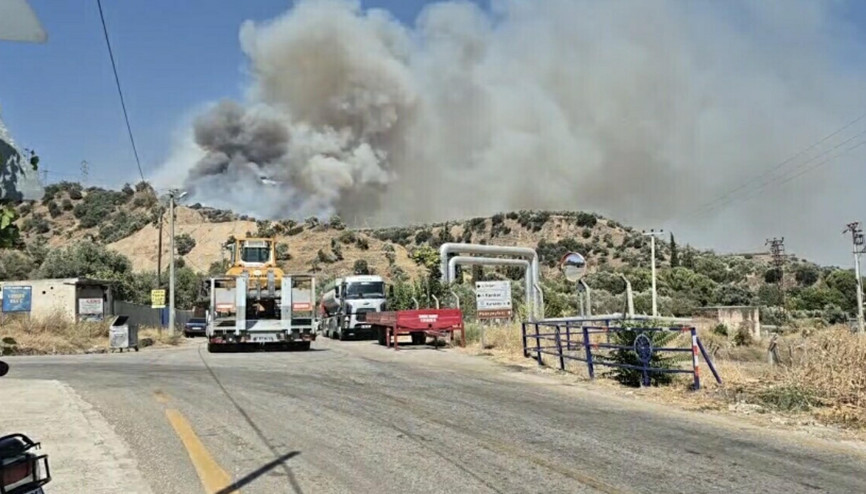 Aydın’da tarım arazisinde yangın