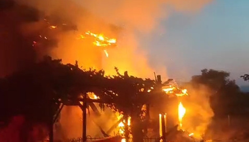 Korkutelide ev yangını