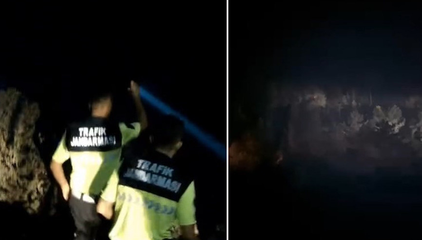 Ormanı yakmaya çalıştığı öne sürülen kişi böyle fark edildi