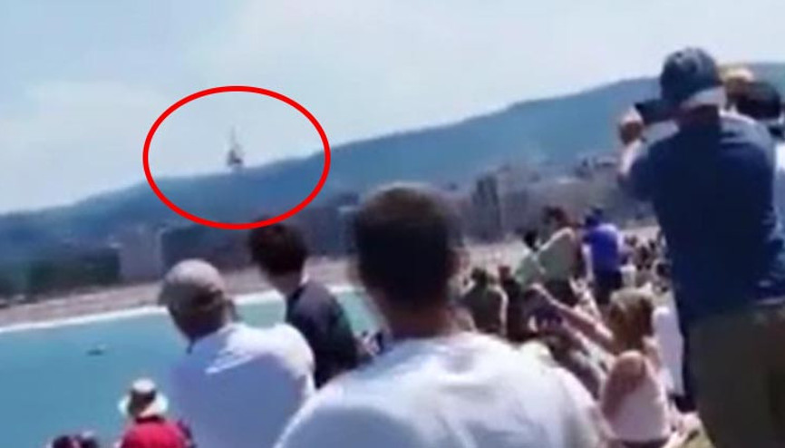 Savaş uçağından korkutan gösteri: Teğet geçti