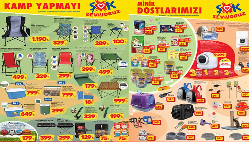 ŞOK AKTÜEL KATALOĞU ÜRÜNLERİ 30 TEMMUZ 2025 || Bu haftanın yeni ŞOK broşürü ürünleri neler ŞOK marketlerde kamp sandalyesi ve evcil hayvan ürünleri satışta